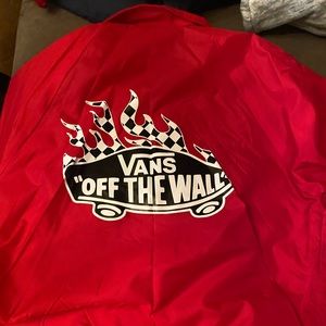 Vans Red In Flames Coach Jacket